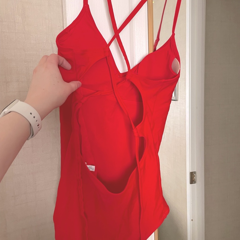 NWOT Aerie Cherry Red Swimsuit